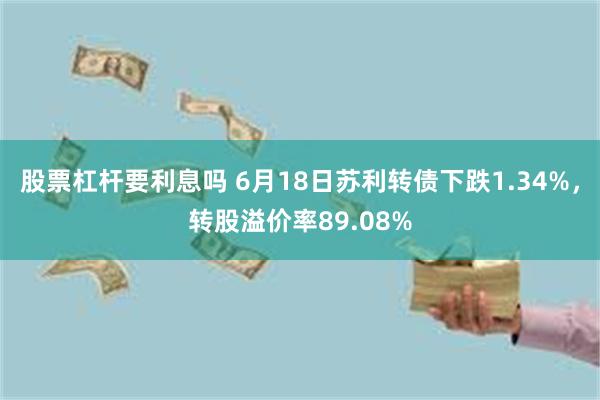 股票杠杆要利息吗 6月18日苏利转债下跌1.34%，转股溢价率89.08%