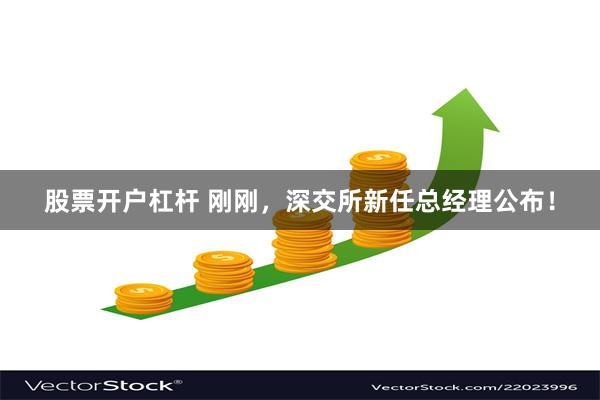 股票开户杠杆 刚刚，深交所新任总经理公布！