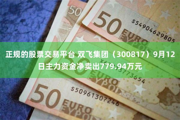 正规的股票交易平台 双飞集团（300817）9月12日主力资金净卖出779.94万元